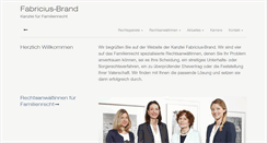 Desktop Screenshot of fabricius-brand.de